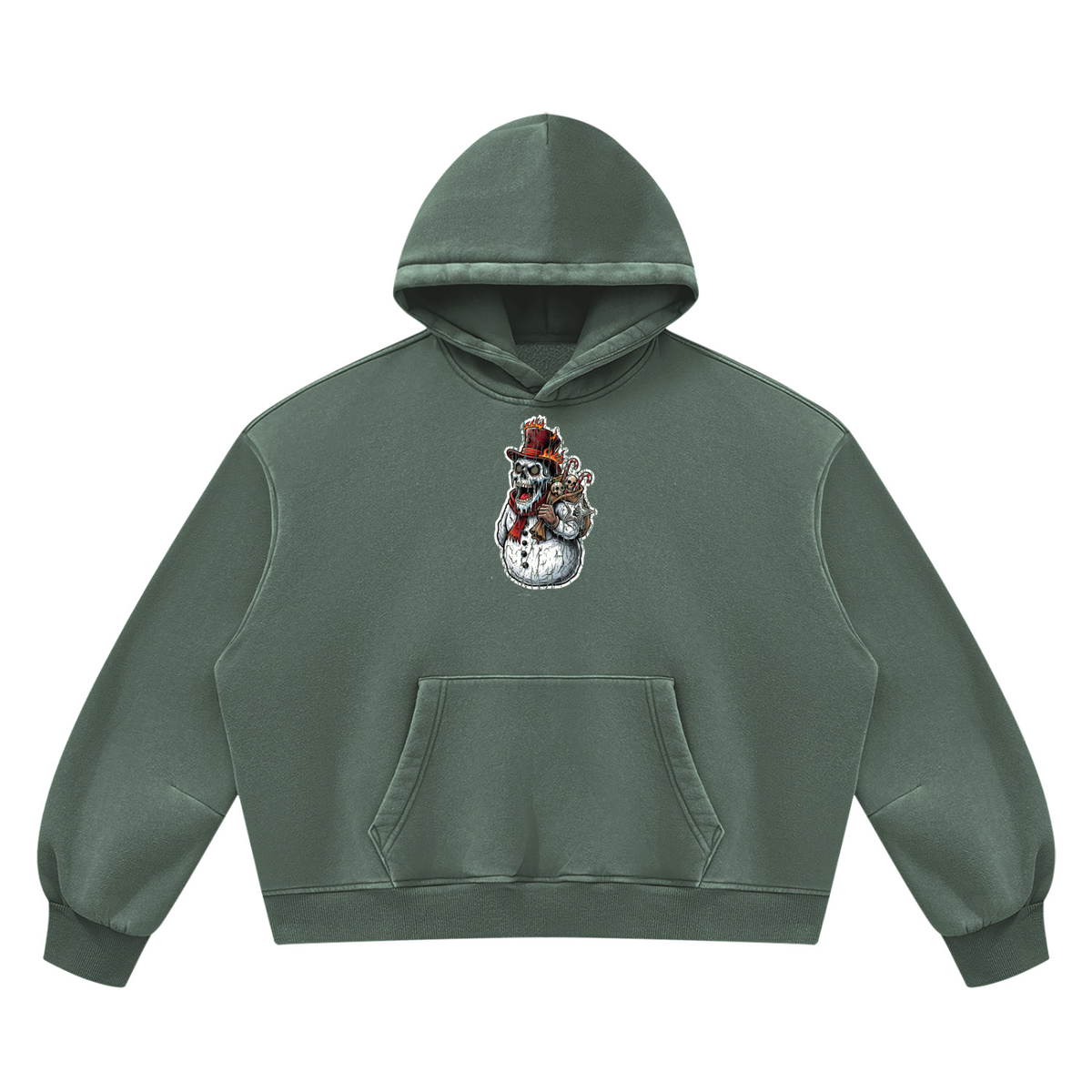 VoidMas Unisex Vintage Wash Boxy Fleece Hoodie
