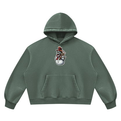 VoidMas Unisex Vintage Wash Boxy Fleece Hoodie
