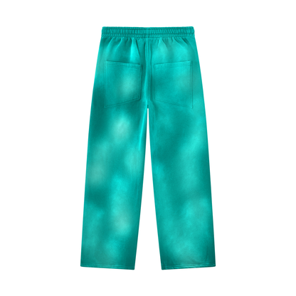 VoidMourne Unisex Sunfade Wide Leg Fleece Sweatpants