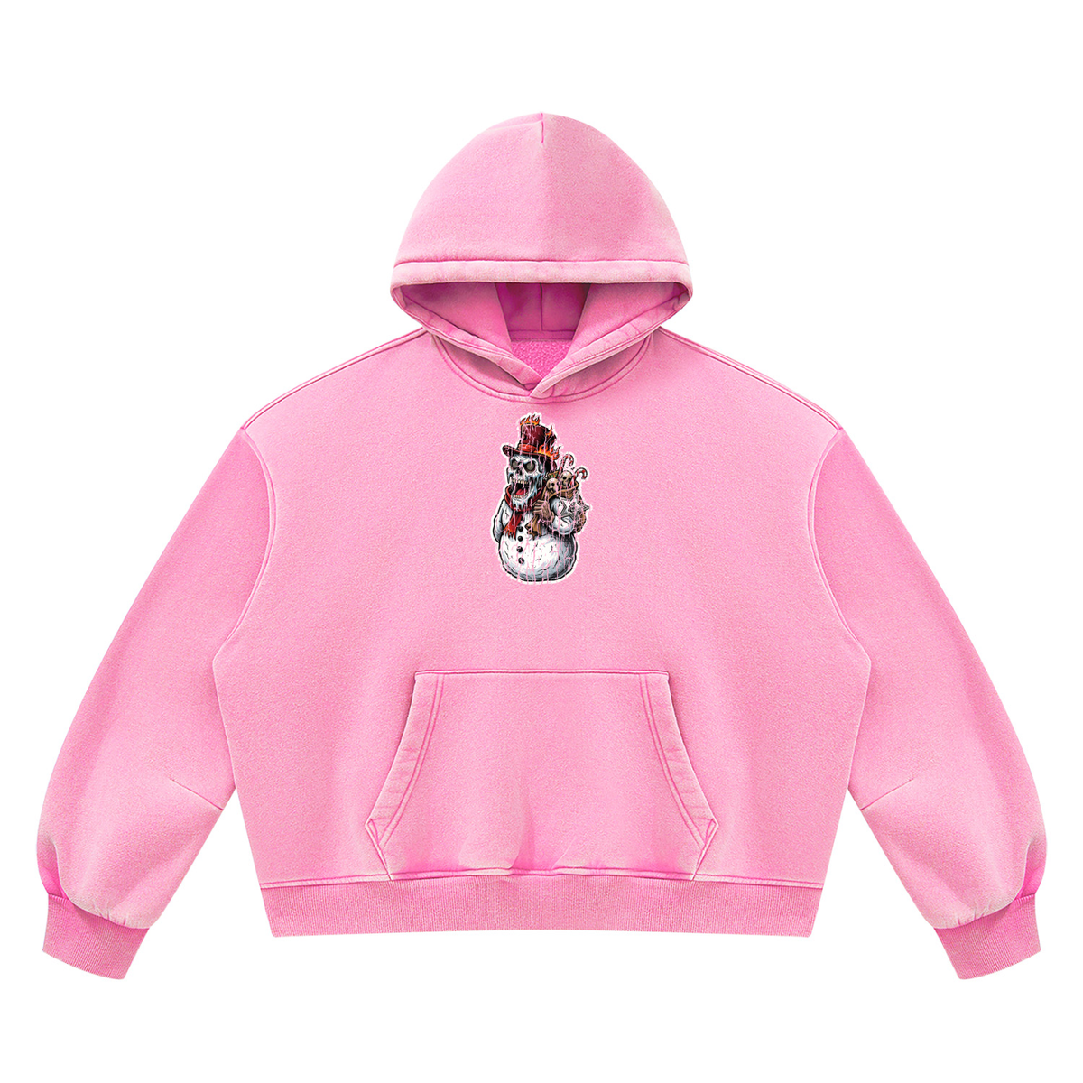 VoidMas Unisex Vintage Wash Boxy Fleece Hoodie