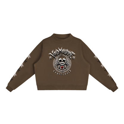 VoidMourne Essential Fleece Mock-Neck Crew Sweatshirt