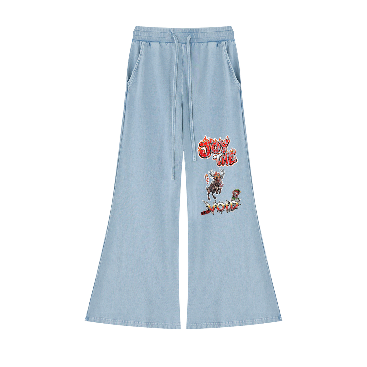 VoidMas Women’s Vintage Wash Flared Sweatpants