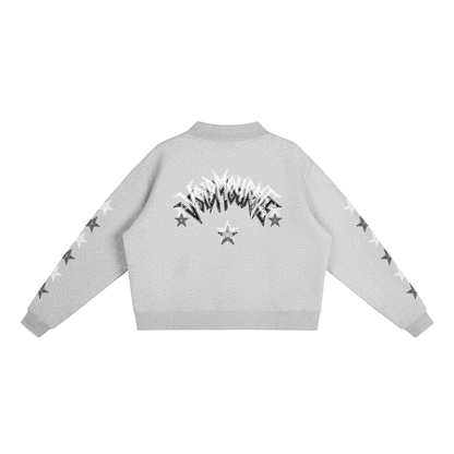 VoidMourne Essential Fleece Mock-Neck Crew Sweatshirt
