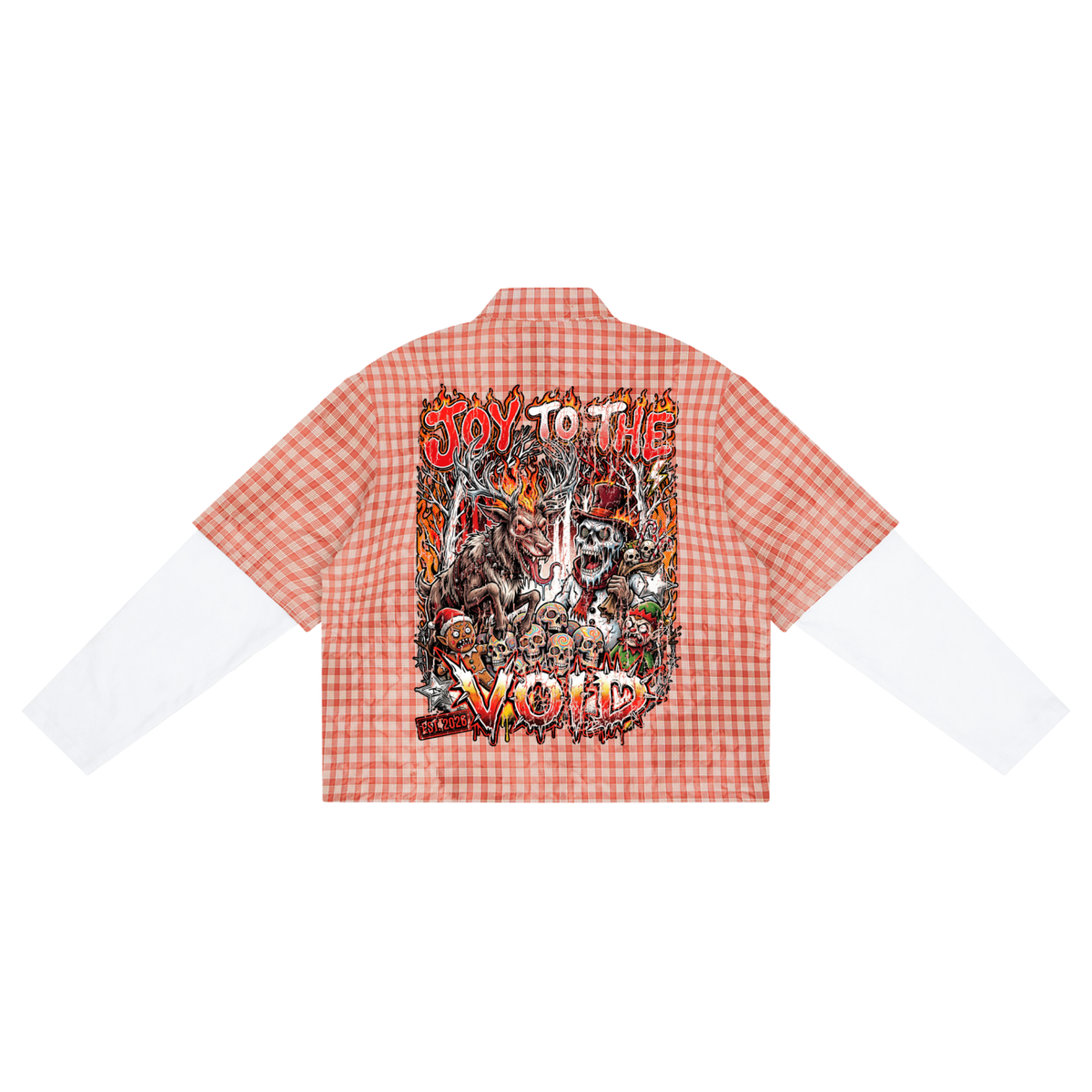 Unisex Vintage Wash Plaid Short Sleeve Shirt