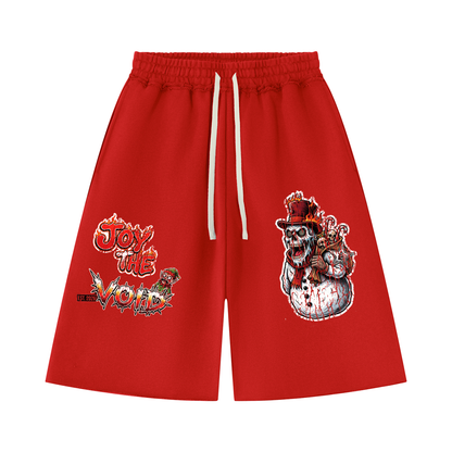 VoidMas Unisex Heavyweight Raw Edge Shorts