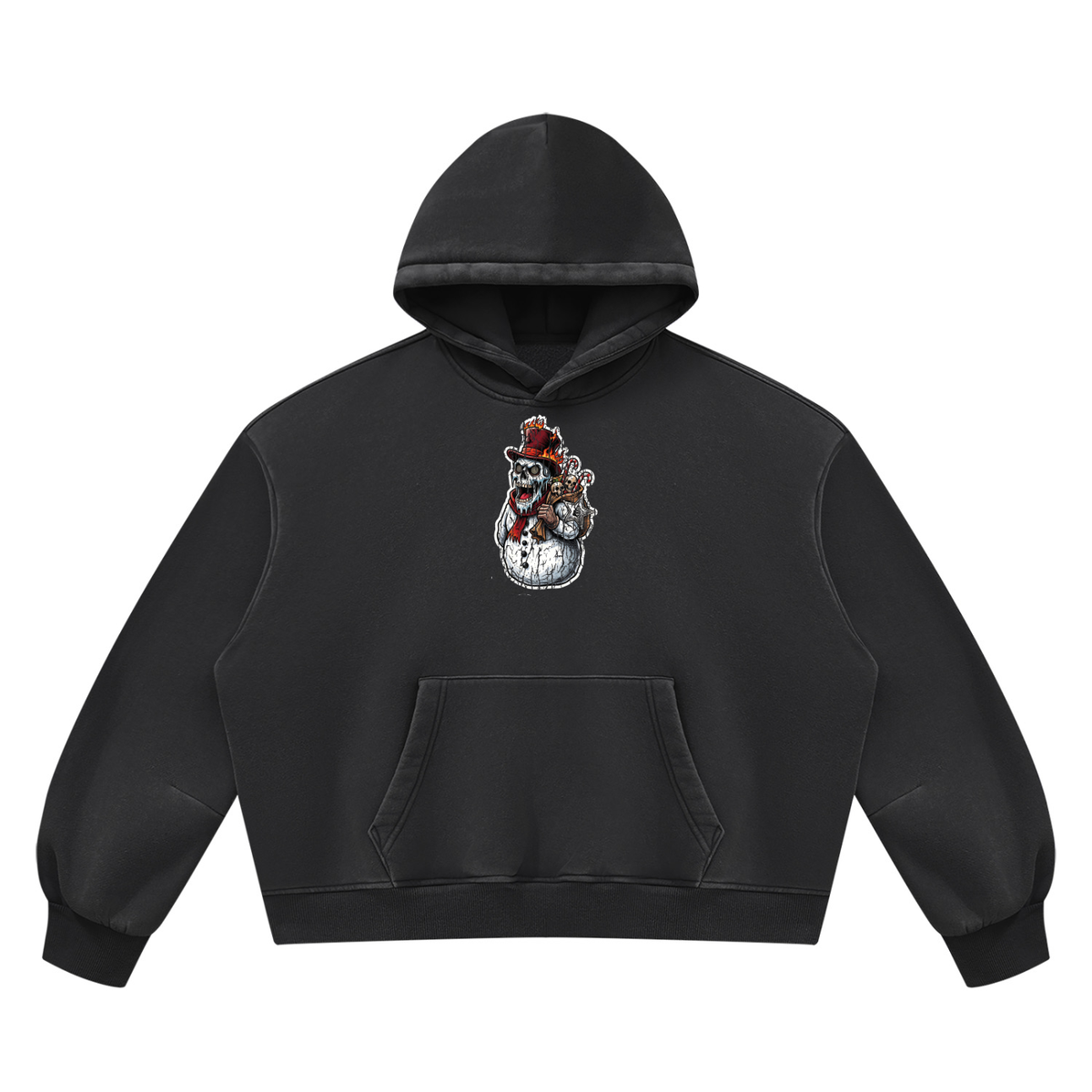 VoidMas Unisex Vintage Wash Boxy Fleece Hoodie