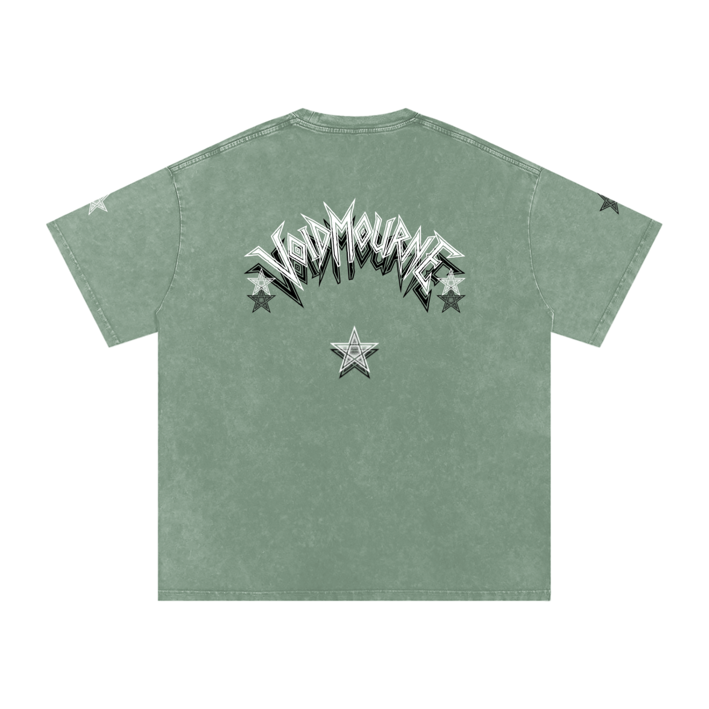 VoidMourne Snow Washed Oversized Cotton T-Shirt