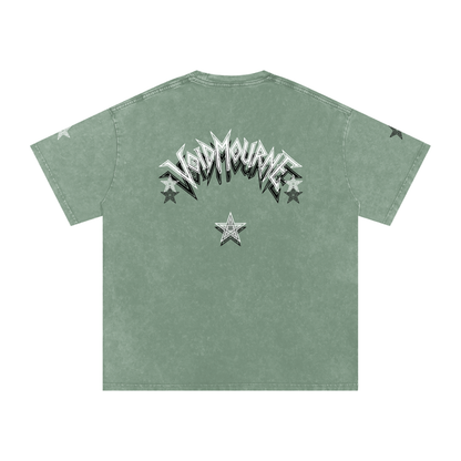 VoidMourne Snow Washed Oversized Cotton T-Shirt