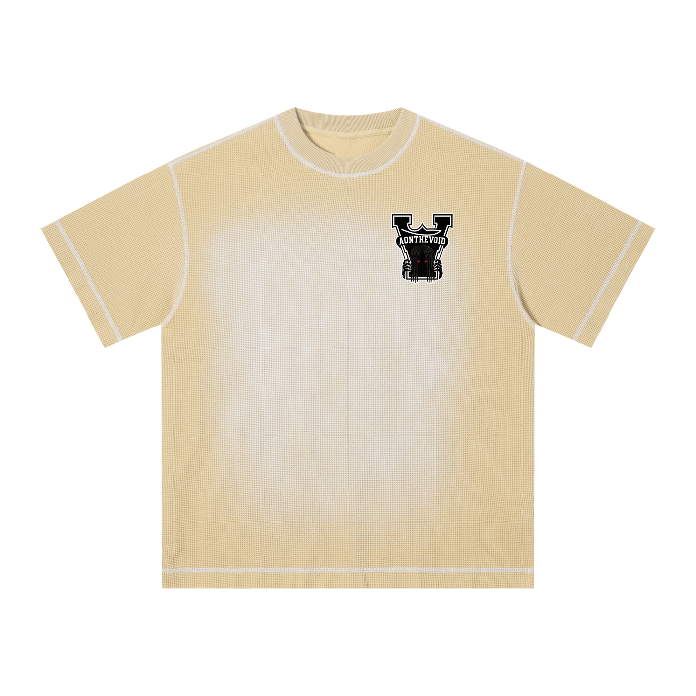 Unisex Sunfade Waffle Boxy T-Shirt