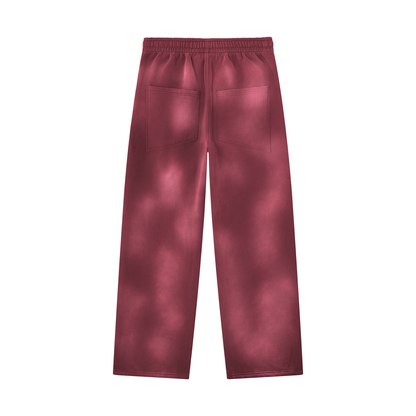 VoidMourne Unisex Sunfade Wide Leg Fleece Sweatpants