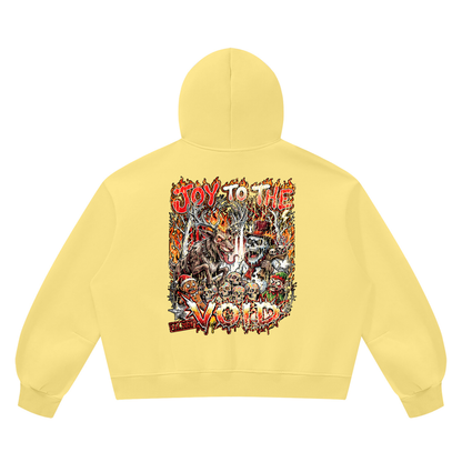 VoidMas Unisex Vintage Wash Boxy Fleece Hoodie